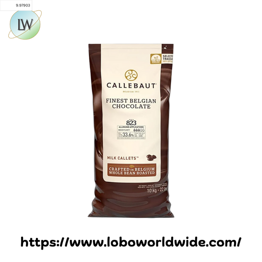 Callebaut Recipe 823 Milk Chocolate Calletsª 22 lb.