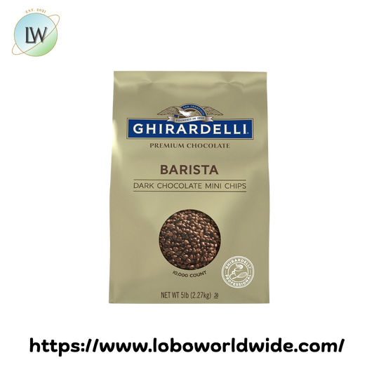 Ghirardelli Barista Dark Chocolate Baking Chips, 10M, 5 lb.