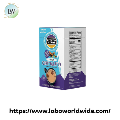 Oregon Chai Single-Serve Packets Vanilla Chai Dry Mix - 48/Case