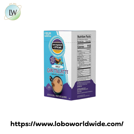 Oregon Chai Single-Serve Packets Vanilla Chai Dry Mix - 48/Case