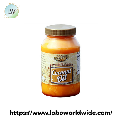 Golden Barrel 32 oz. Butter Flavored Coconut Oil - 12/Case