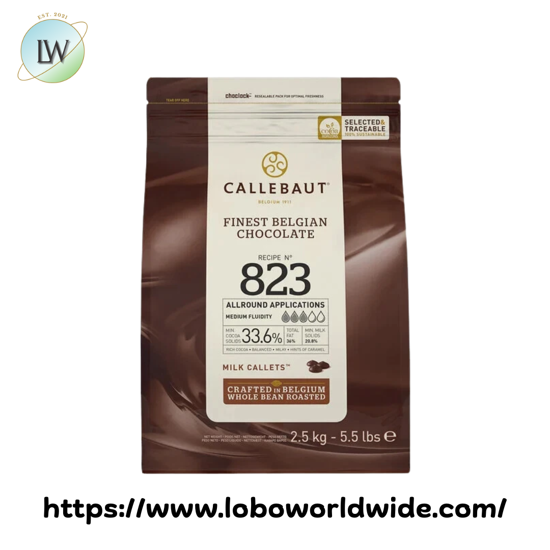 Callebaut Recipe 823 Milk Chocolate Calletsª 5.5 lb.