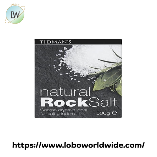 Tidman's Natural Rock Salt 17.66 oz.