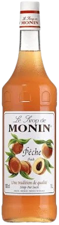 Monin Premium White Peach Flavoring / Fruit Syrup 1 Liter