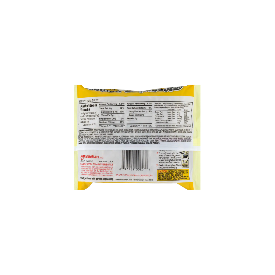 Maruchan Creamy Chicken Flavor Ramen Noodles (Pack of 24)