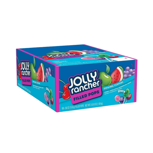 Jolly Rancher Fruit Chew Filled Lollipops 100 Units