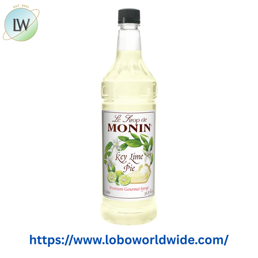 Monin Premium Key Lime Pie Flavoring Syrup 1 Liter