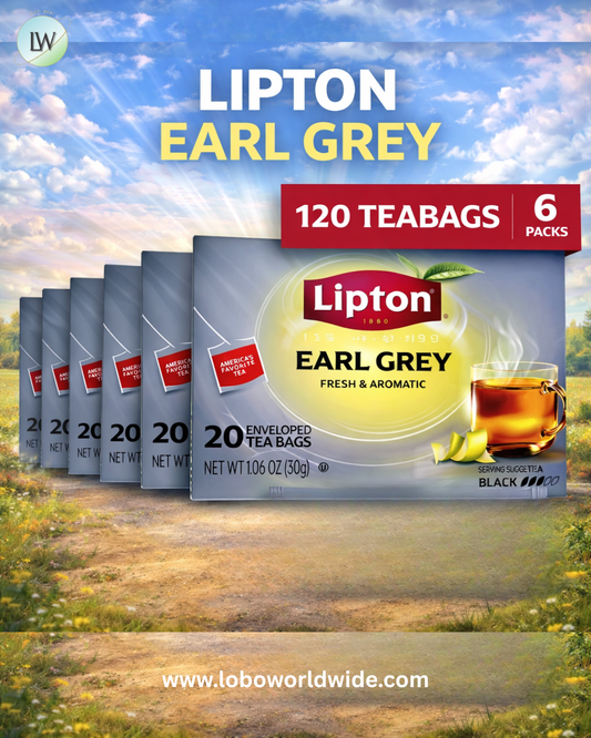 Lipton Earl Grey Black Tea Bags, 120 Tea Bags