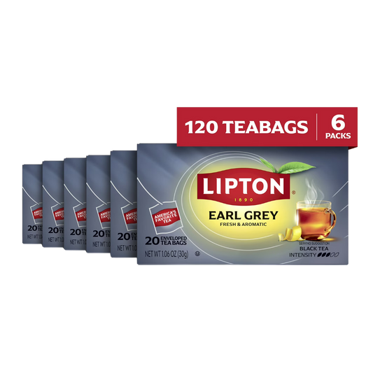 Lipton Earl Grey Black Tea Bags, 120 Tea Bags