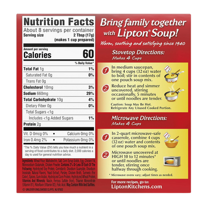 Lipton Instant Soup Mix, Ring-O-Noodle 4.9 oz, (12 Pack)
