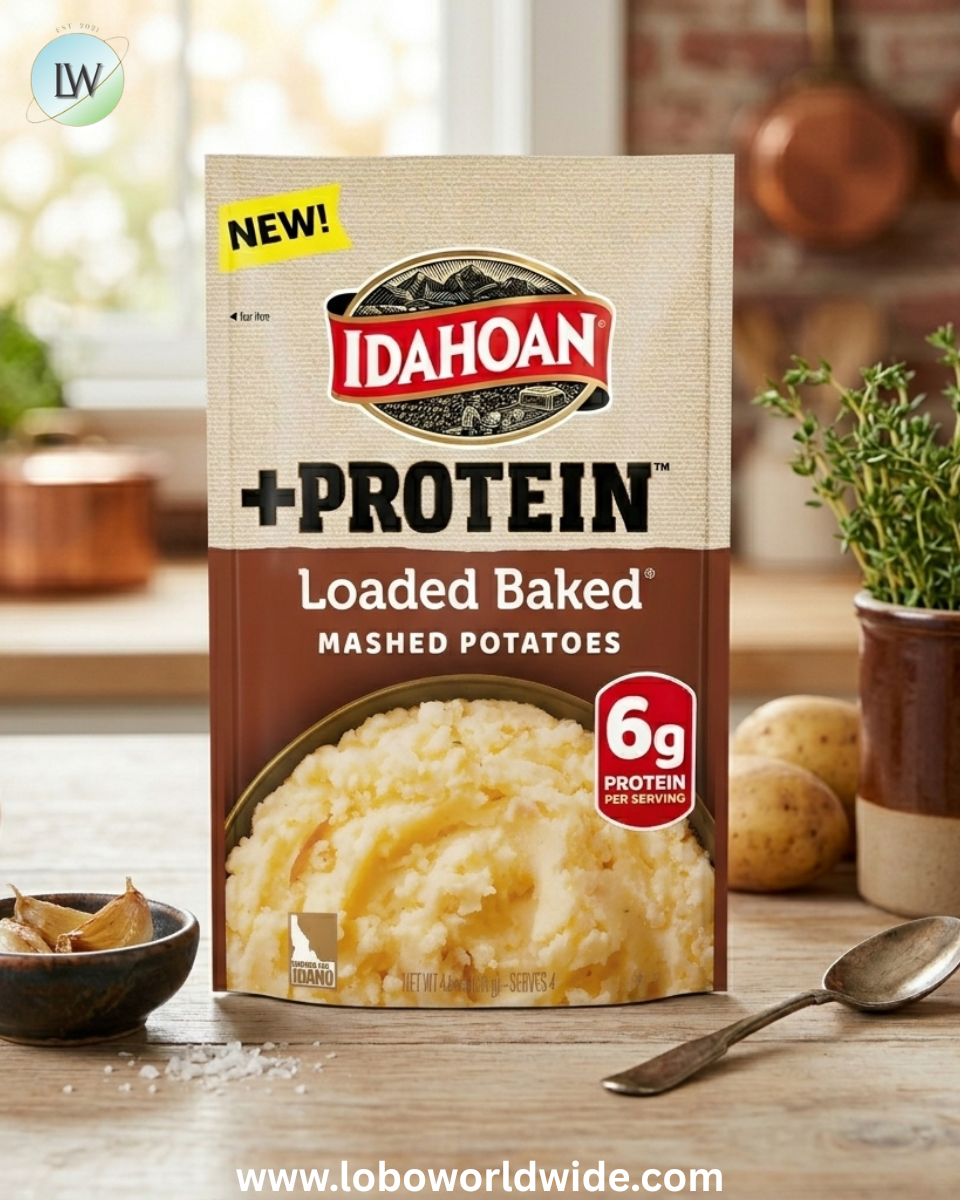 Idahoan, +Protein Mashed Potatoes, 4 servings