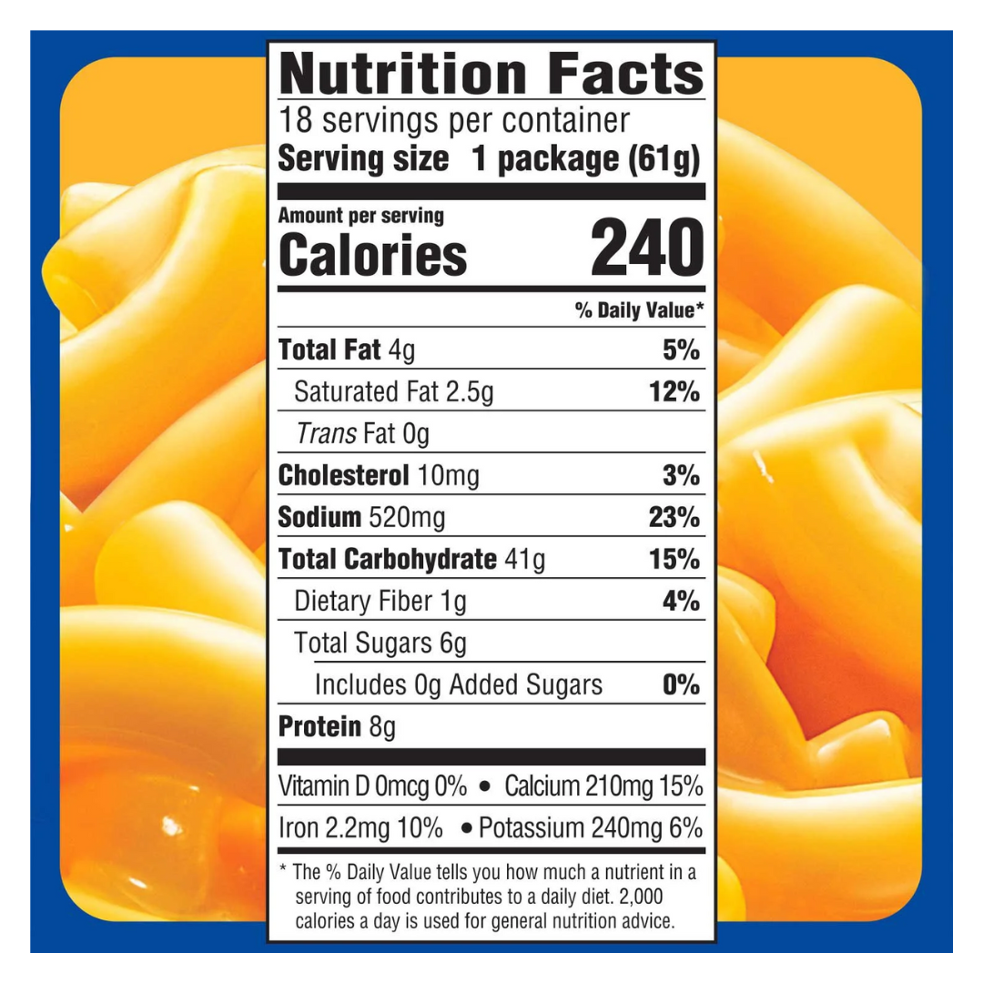 Kraft Easy Mac Original Flavor Single-Serve Pouches 18 pk