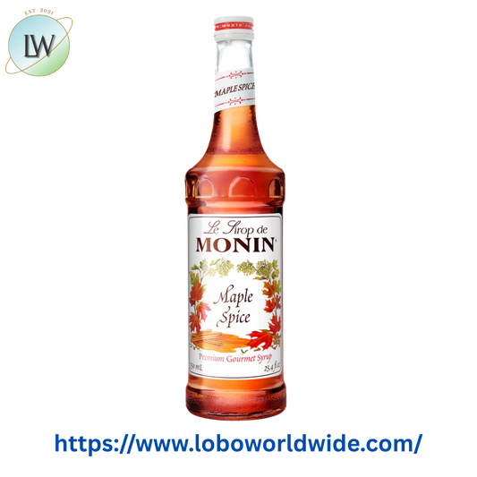 Monin Premium Maple Spice Flavoring Syrup 750 mL