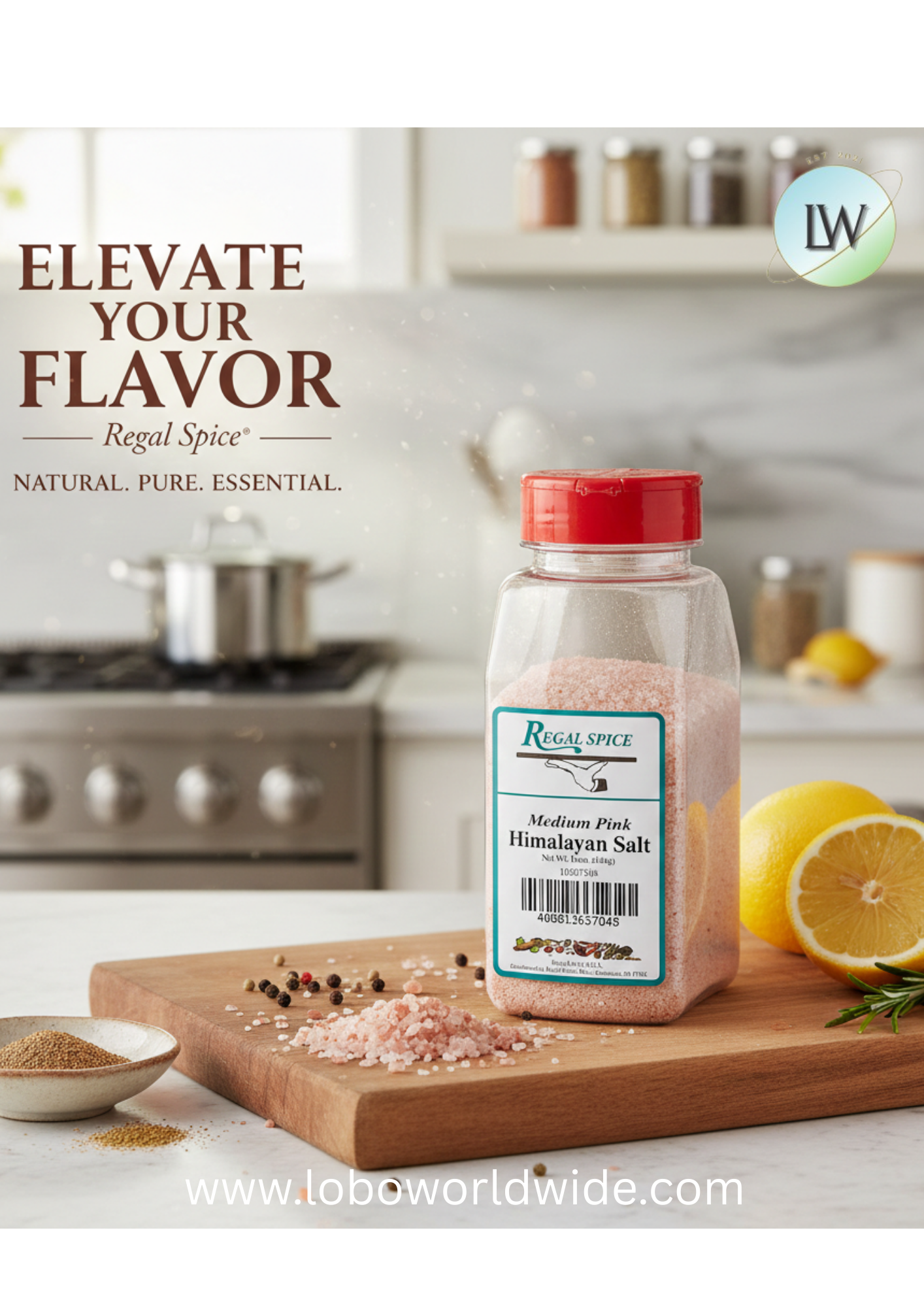 Regal Medium Grain Pink Himalayan Salt - 1 lb.