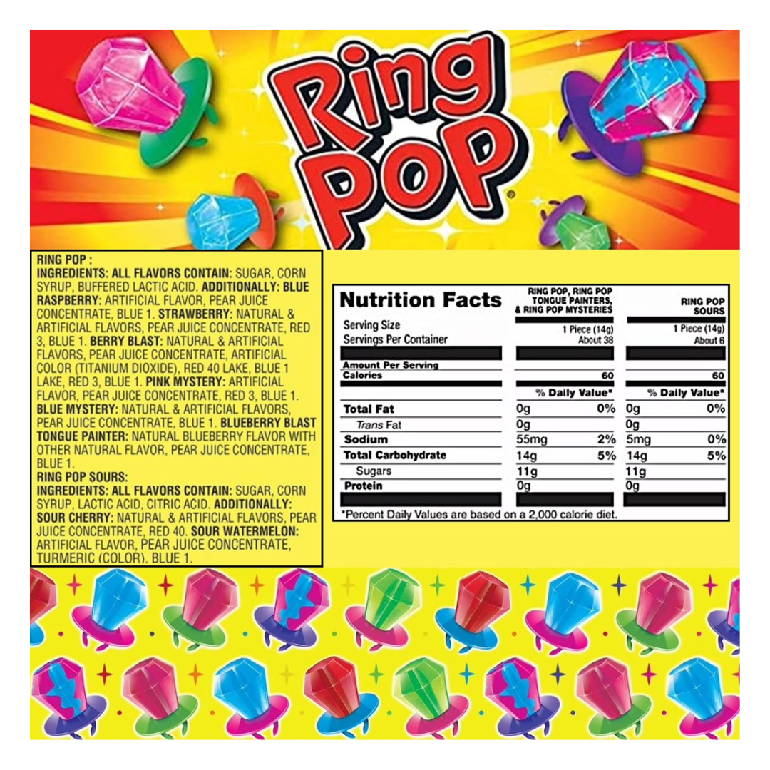 Ring Pop Variety Pack, 0.5 oz., 44 pk.