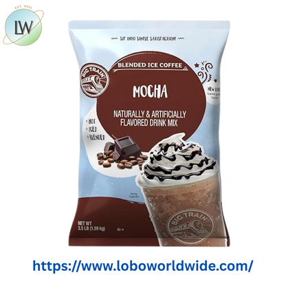 Big Train 3.5 lb.  Blended Ice Coffee Mix-5/case & 4/case (various flavours)
