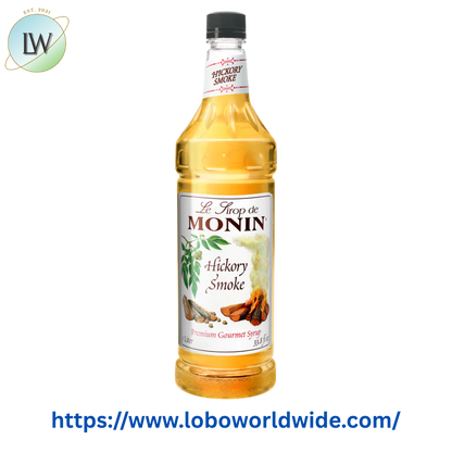 Monin Premium Hickory Smoke Flavoring Syrup 1 Liter