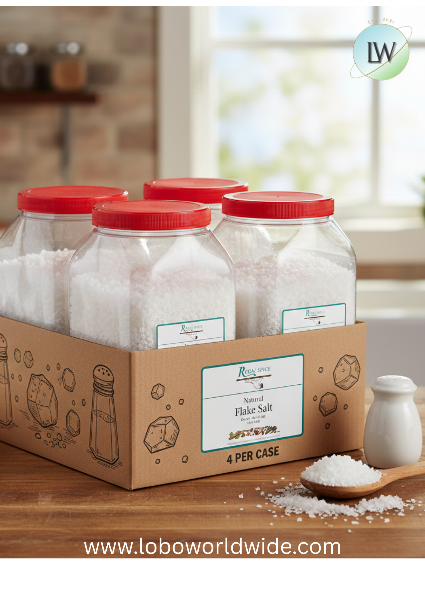 Regal Spanish Natural Sea Salt Flake (various sizes)