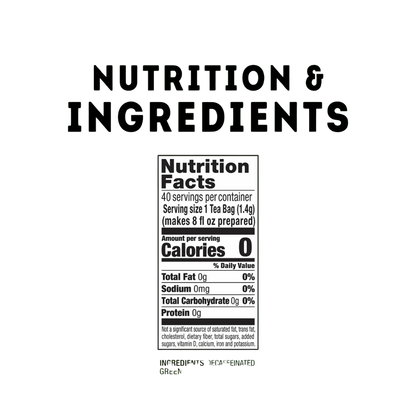 Lipton Green Tea Bags, Decaffeinated, 40 Tea Bags