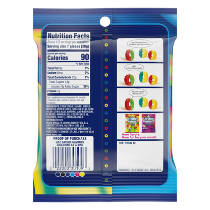 Life Savers Gummies Collisions Gummy Candy Fruit Mix - 4.6 oz (4 Pack)