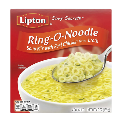 Lipton Instant Soup Mix, Ring-O-Noodle 4.9 oz, (12 Pack)