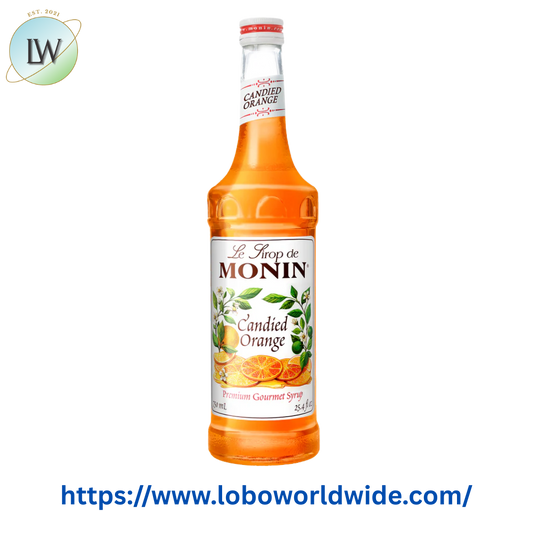 Monin Premium Candied Orange Flavoring / Fruit Syrup 750 mL