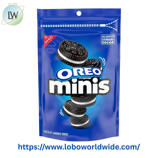 (3 pack) OREO Minis Chocolate Sandwich Cookies, 8 oz