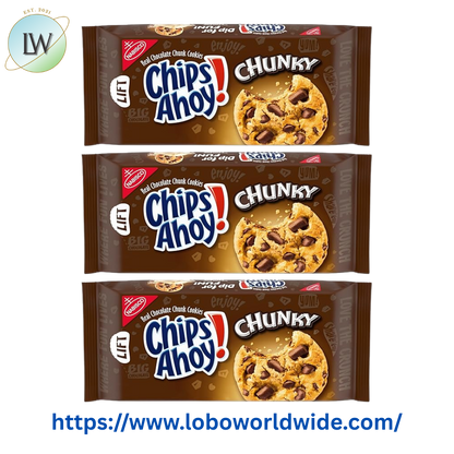 (3 pack) CHIPS AHOY! Chunky Chocolate Chip Cookies, 11.8 oz