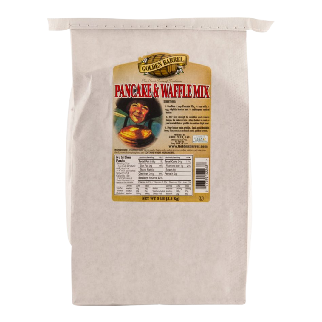 Golden Barrel Premium Pancake & Waffle Mix 5 lb. Bag