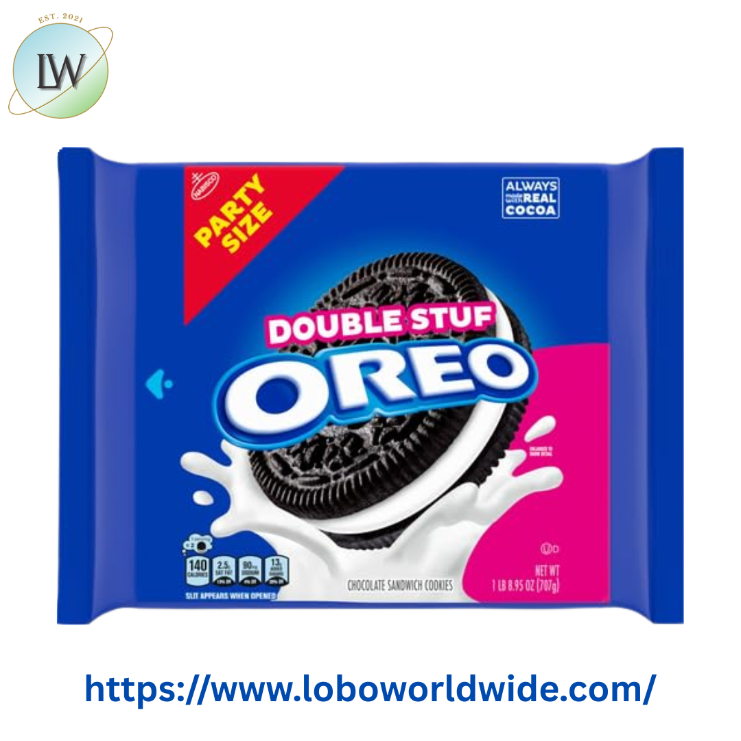 OREO Double Stuf Chocolate Sandwich Cookies, Party Size, 24.95 oz