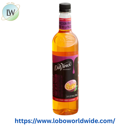 DaVinci Gourmet Classic Passion Fruit Flavoring / Fruit Syrup 750 mL