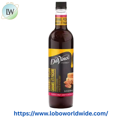 DaVinci Gourmet Classic Caramel Pecan Flavoring Syrup 750 mL