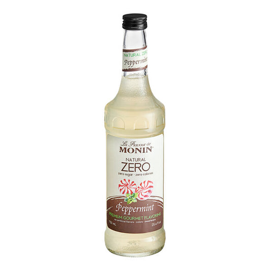 Monin Zero Calorie Natural Peppermint Flavoring Syrup 750 mL(Various Sizes)