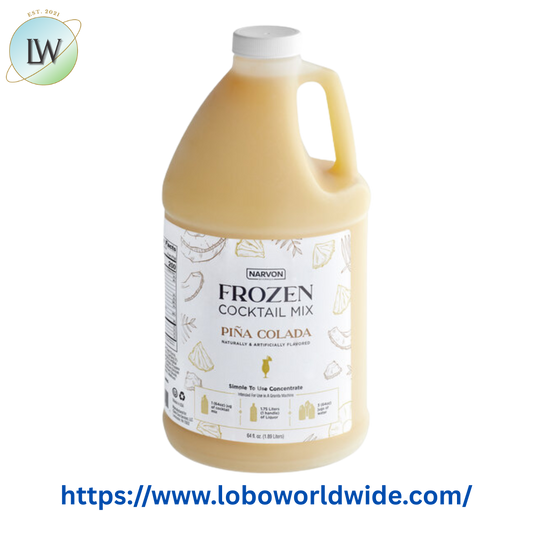 Narvon Pina Colada Frozen Cocktail Mix Concentrate 1/2 Gallon