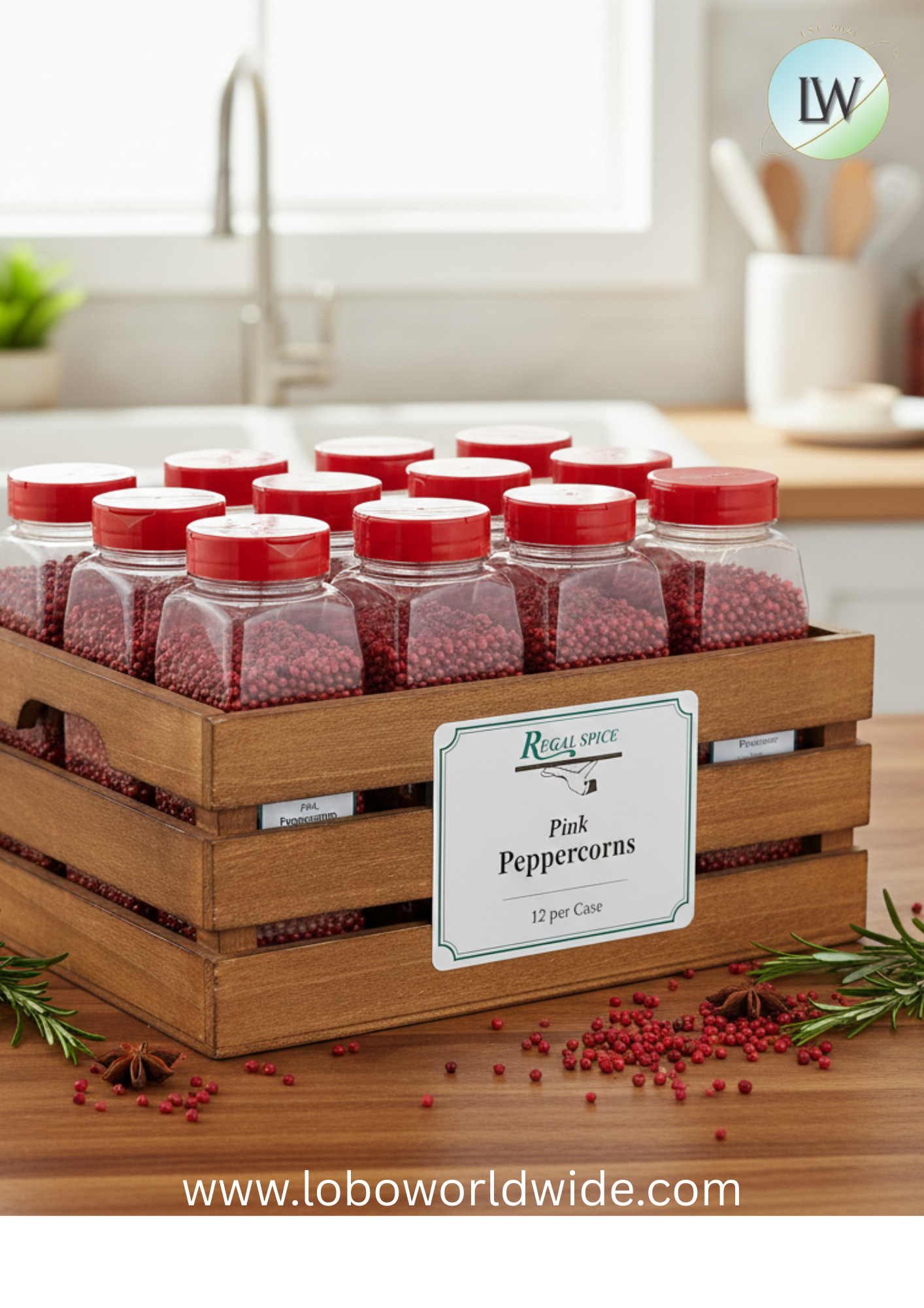 Regal Pink Peppercorns (Various Sizes)