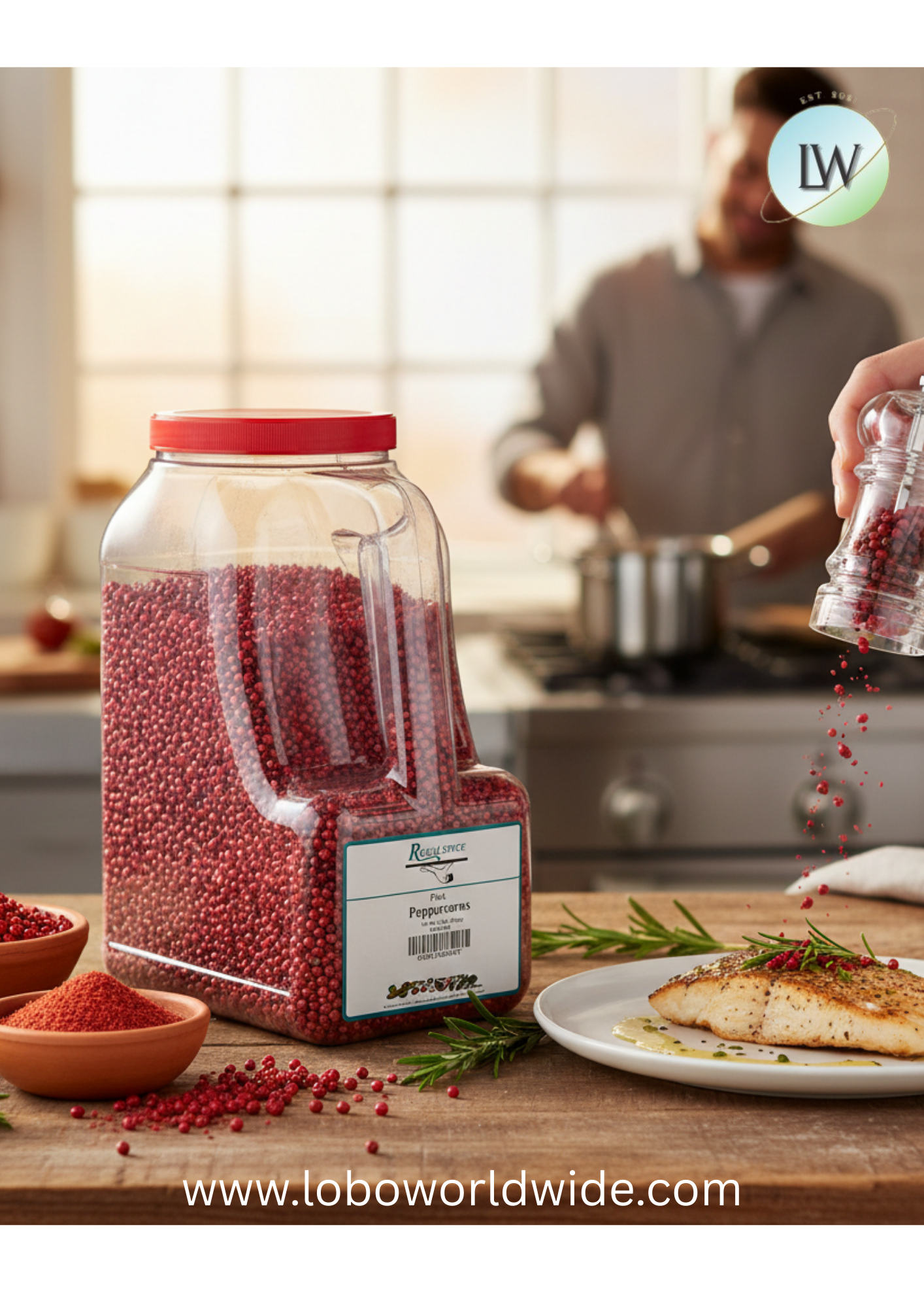 Regal Pink Peppercorns (Various Sizes)