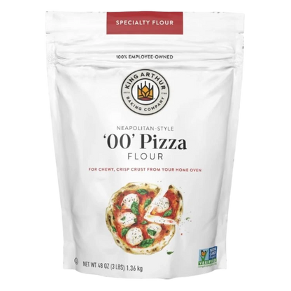 King Arthur 00 Pizza Flour, Non-GMO Project Verified, 100% American Grown Wheat, 3lb