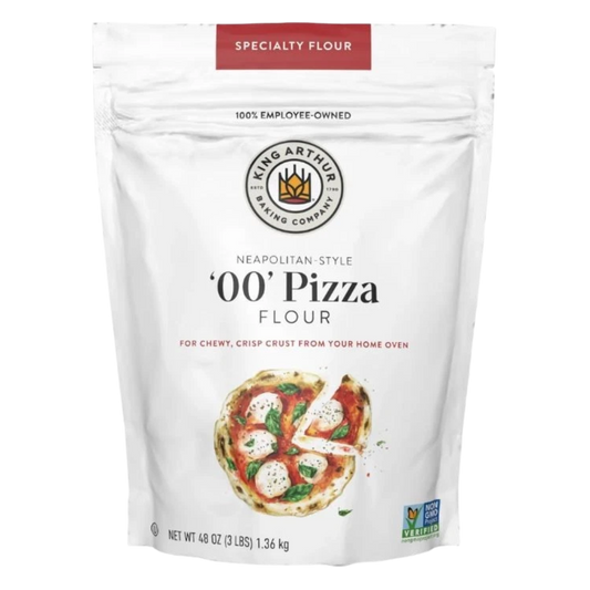 King Arthur 00 Pizza Flour, Non-GMO Project Verified, 100% American Grown Wheat, 3lb