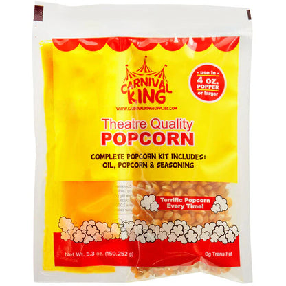 Carnival King All-In-One Popcorn Kit for Popper (Various Sizes)