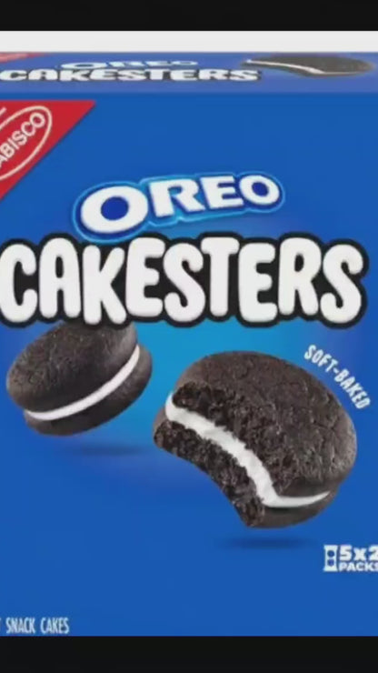 OREO Cakesters Soft Snack Cakes, 5 - 2.02 oz Snack Packs