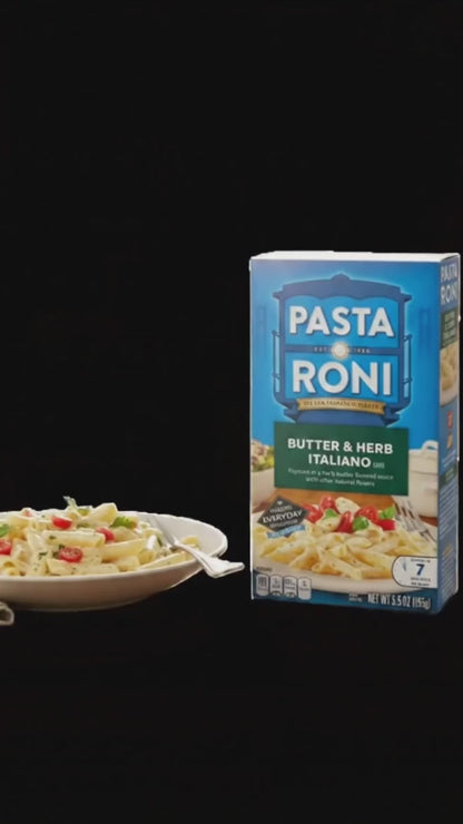 Pasta Roni Butter & Herb Italiano Rigatoni Mix (Pack of 12 Boxes)
