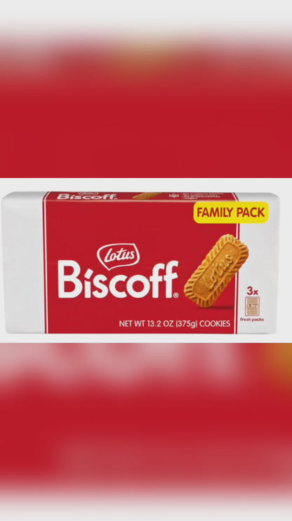 Lotus Biscoff Cookies, 13.23oz, 3 freshpacks of 16 cookies