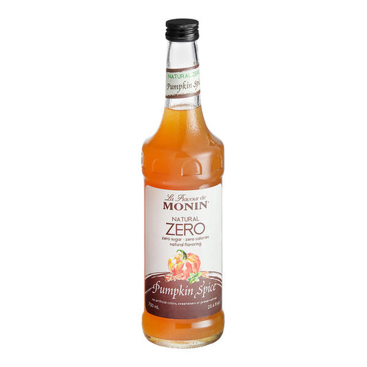 Monin Zero Calorie Natural Pumpkin Spice Flavoring Syrup 750 mL(Various Sizes)