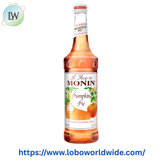 Monin Premium Pumpkin Pie Flavoring Syrup 750 mL