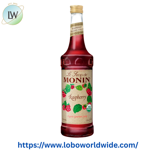 Monin Organic Raspberry Flavoring / Fruit Syrup 750 mL