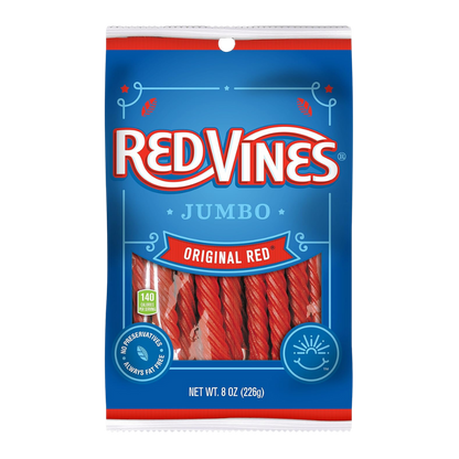 Red Vines Red Jumbo Licorice Twists Bag 227g