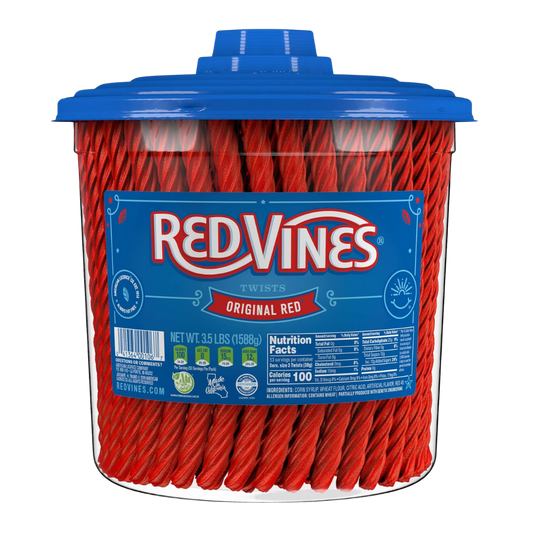 Red Vines Original Red Licorice Jar (3.5 Pound Jar)