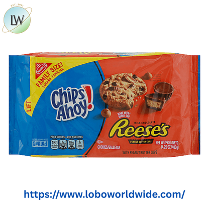 CHIPS AHOY! Cookies with ReeseÕs Peanut Butter Cups, Family Size, 14.25 oz