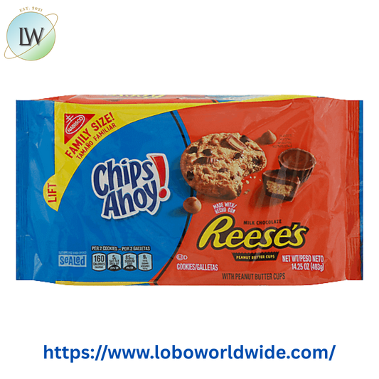 CHIPS AHOY! Cookies with ReeseÕs Peanut Butter Cups, Family Size, 14.25 oz