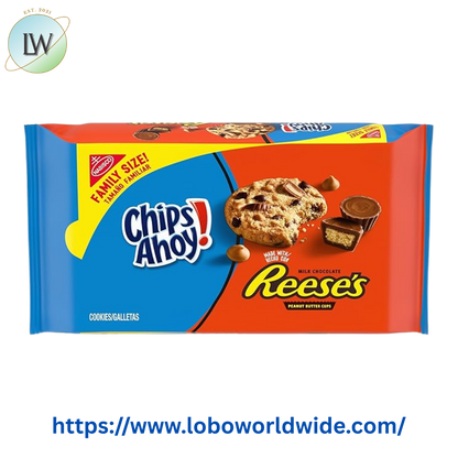 (3 pack) CHIPS AHOY! Cookies with ReeseÕs Peanut Butter Cups, Family Size, 14.25 oz